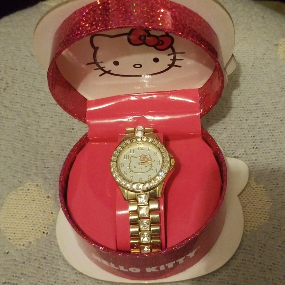 Hello Kitty Gold Watch